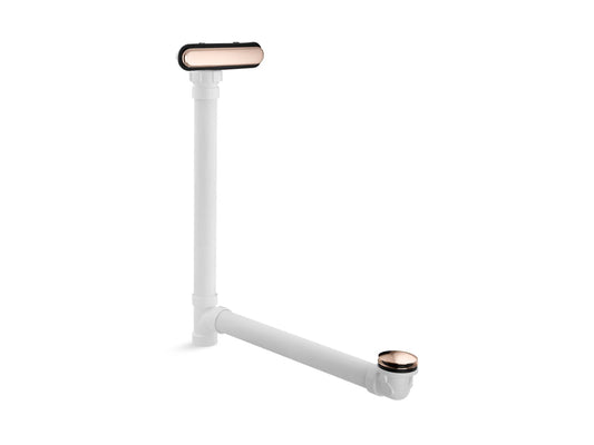 KOHLER K-7272-RGD Clearflo Slotted Overflow Bath Drain In Vibrant Rose Gold