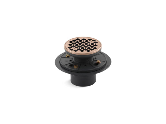 KOHLER K-9135-RGD Clearflo Round Design Tile-In Shower Drain In Vibrant Rose Gold