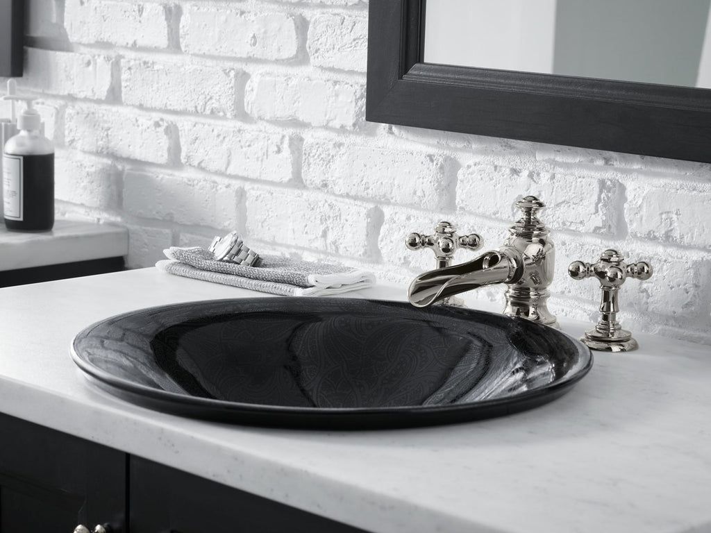 KOHLER K-72761-2MB Artifacts With Flume Design Bathroom Sink Faucet Spout With Flume Design, 1.2 Gpm - Vibrant Brushed Moderne Brass