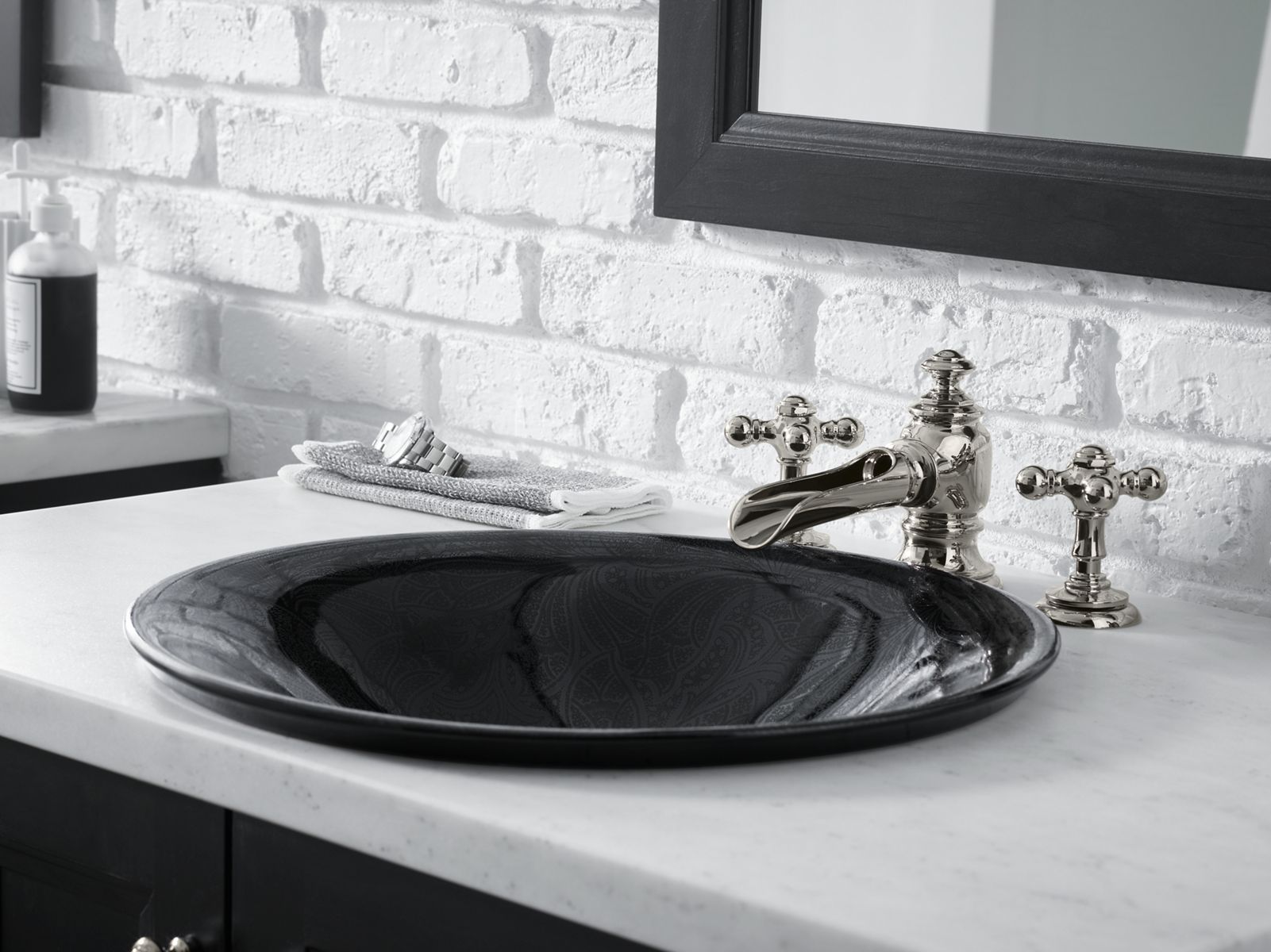 KOHLER K-72761-2MB Artifacts With Flume Design Bathroom Sink Faucet Spout With Flume Design, 1.2 Gpm - Vibrant Brushed Moderne Brass