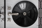 KOHLER K-98068-3-BL Artifacts Cross Bathroom Sink Faucet Handles - Matte Black