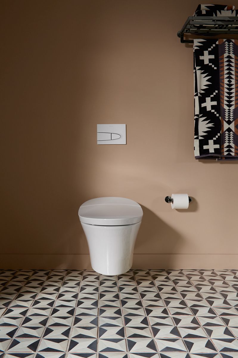 KOHLER K-5402-0 Veil One-Piece Elongated Smart Toilet, Dual-Flush - White