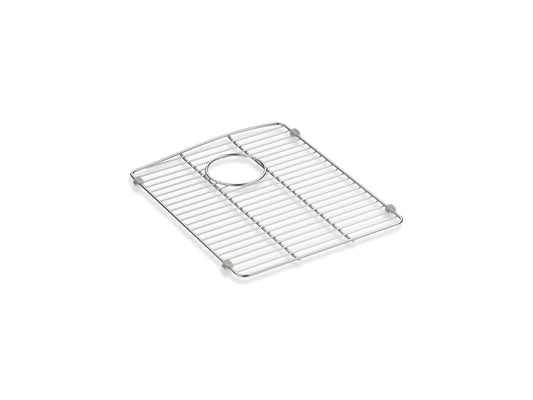 KOHLER K-5186-ST Kennon Stainless steel sink rack, 13 5/8" x 16 1/2", for right-hand bowl - Stainless Steel