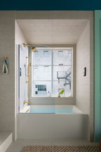 KOHLER K-1956-LA-96 Underscore 60" X 30" Alcove Bath, Left Drain - Biscuit
