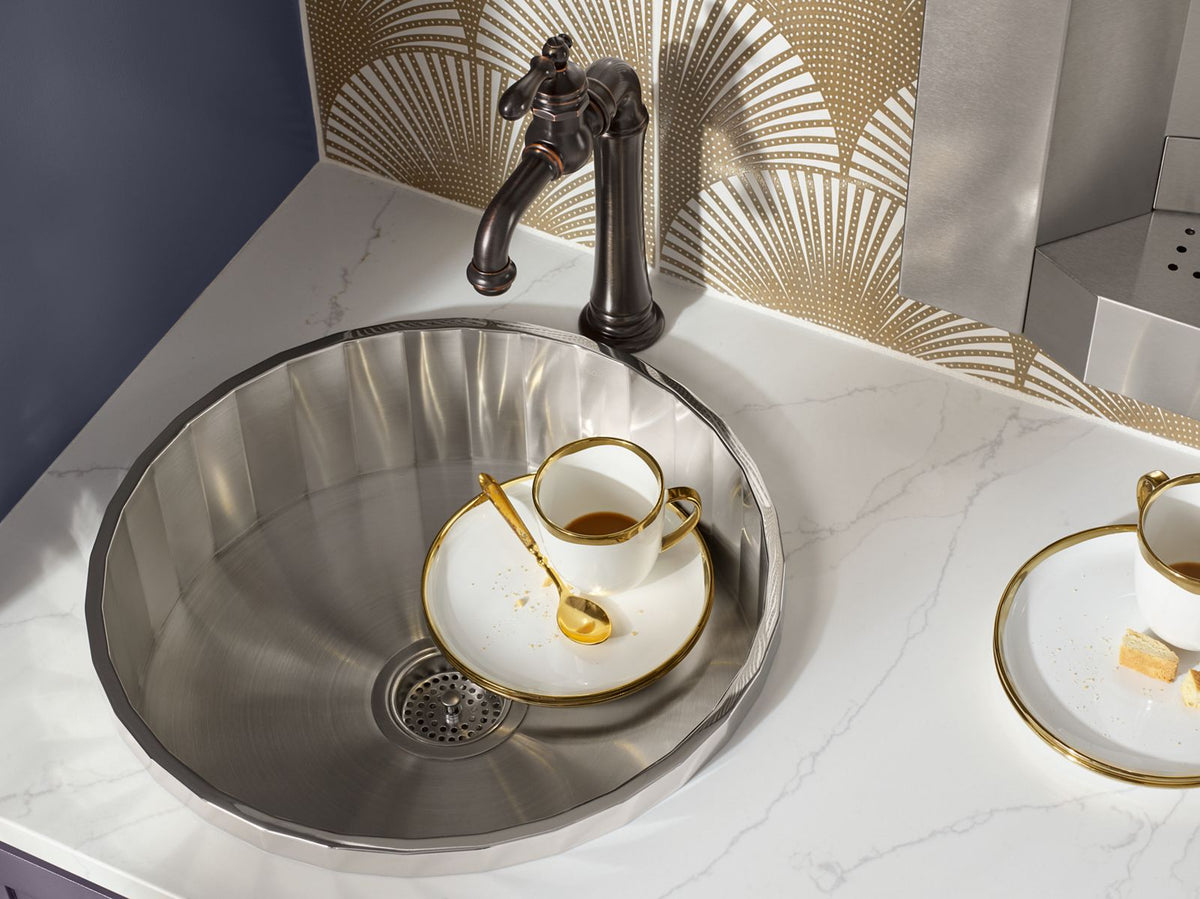 KOHLER K-3674-NA Brinx 18-3/4" Top-Mount Single-Bowl Bar Sink - Stainless Steel