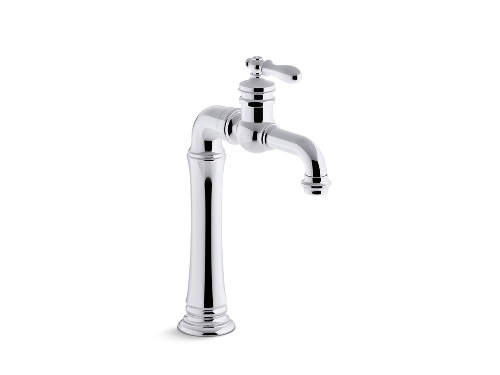 KOHLER K-72763-9M-BL Artifacts Gentleman'S Single-Handle Bathroom Sink Faucet, 1.2 Gpm - Matte Black