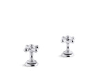 KOHLER K-T98071-3-BV Artifacts Deck-Mount Bath Faucet Handle Trim With Cross Design - Vibrant Brushed Bronze