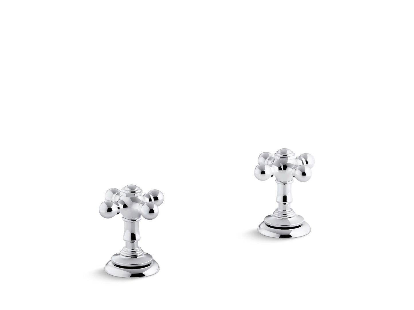KOHLER K-98068-3-2MB Artifacts Cross bathroom sink faucet handles - Vibrant Brushed Moderne Brass