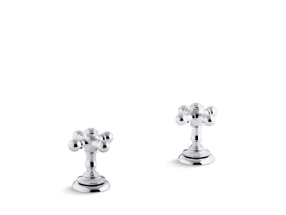 KOHLER K-98068-3-2MB Artifacts Cross bathroom sink faucet handles - Vibrant Brushed Moderne Brass