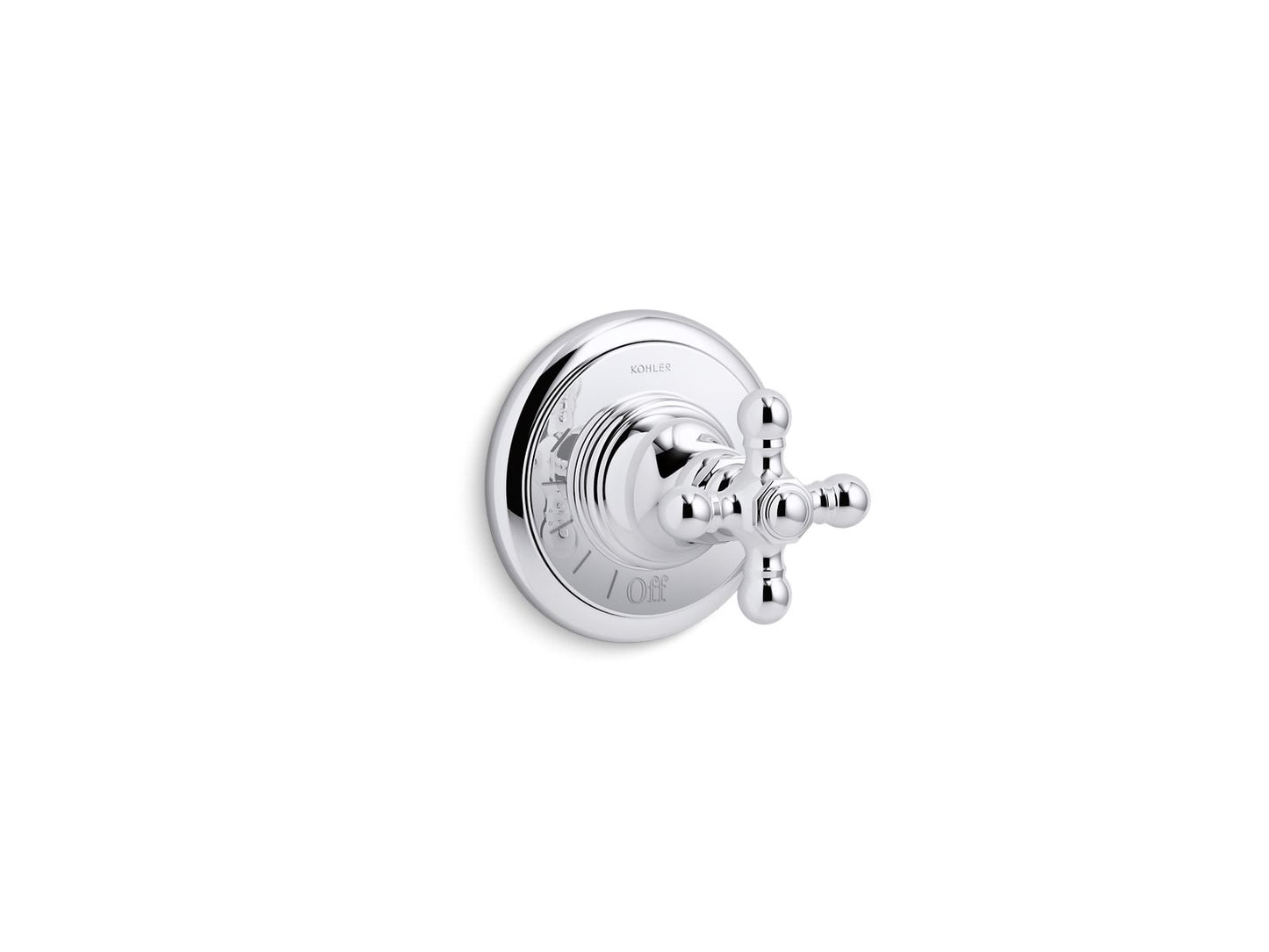 KOHLER K-T72771-3-CP Artifacts Mastershower Volume Control Valve Trim With Cross Handle In Polished Chrome