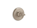 KOHLER K-TS72767-3-BV Artifacts Rite-Temp Valve Trim With Cross Handle - Vibrant Brushed Bronze