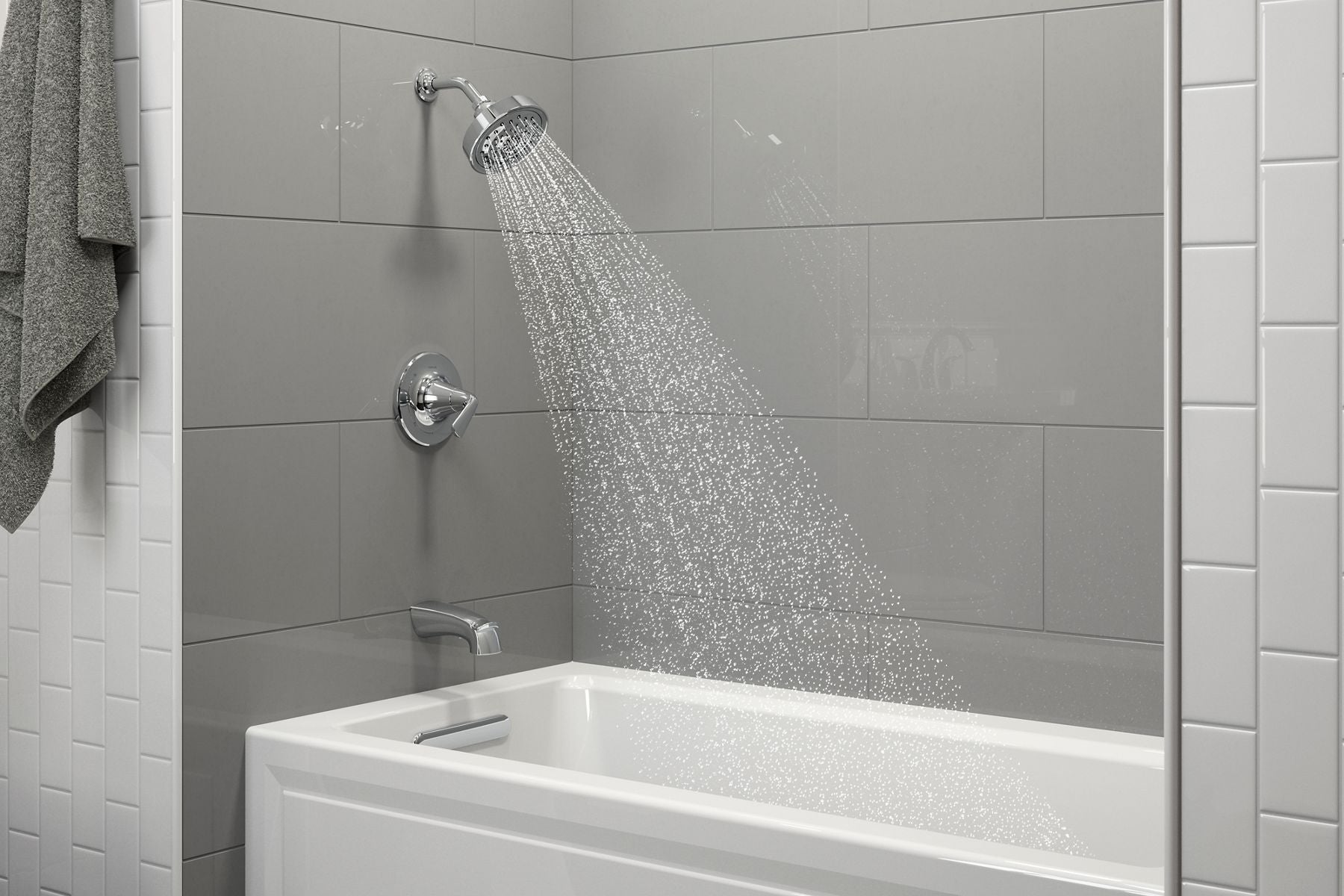 KOHLER K-1946-LA-0 Archer 60" X 30" Alcove Bath, Left Drain - White