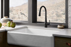 KOHLER K-596-VS Simplice Pull-Down Kitchen Sink Faucet With Three-Function Sprayhead - Vibrant Stainless