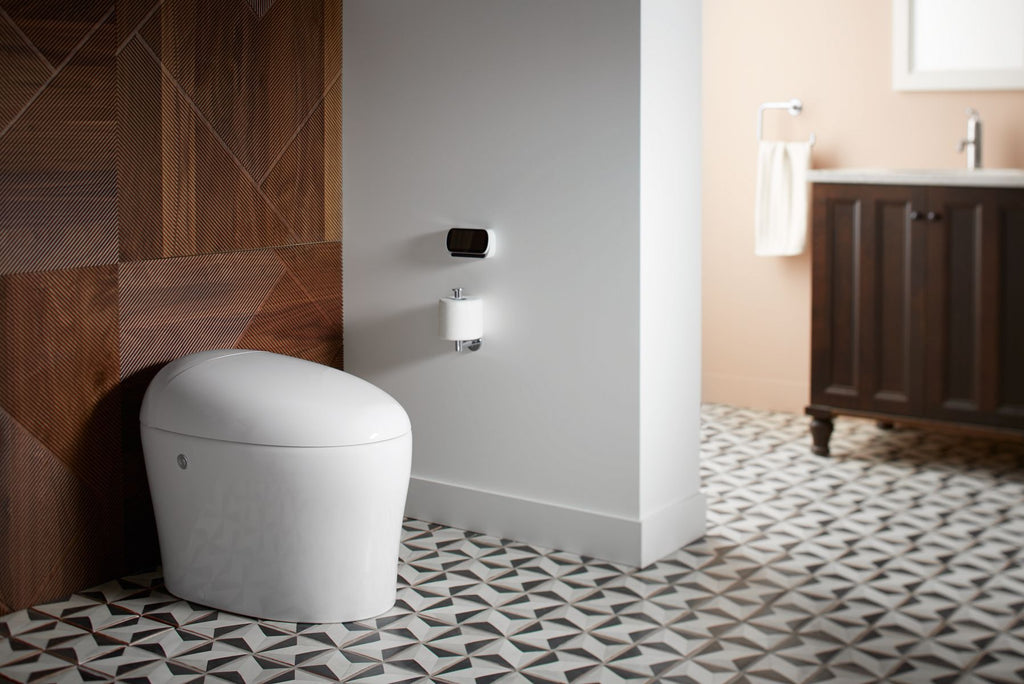KOHLER K-77780-0 Karing One-Piece Elongated Smart Toilet, 1.08 Gpf - White