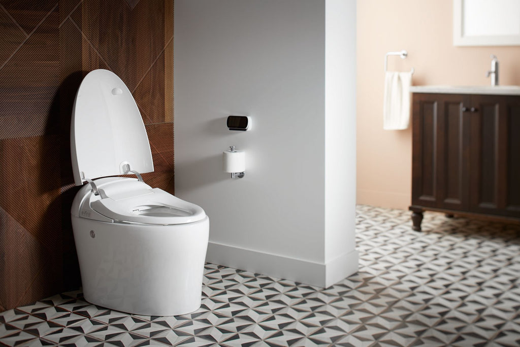 KOHLER K-77780-0 Karing One-Piece Elongated Smart Toilet, 1.08 Gpf - White