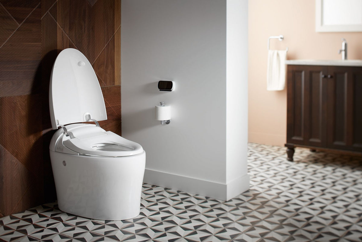 KOHLER K-77780-0 Karing One-Piece Elongated Smart Toilet, 1.08 Gpf - White