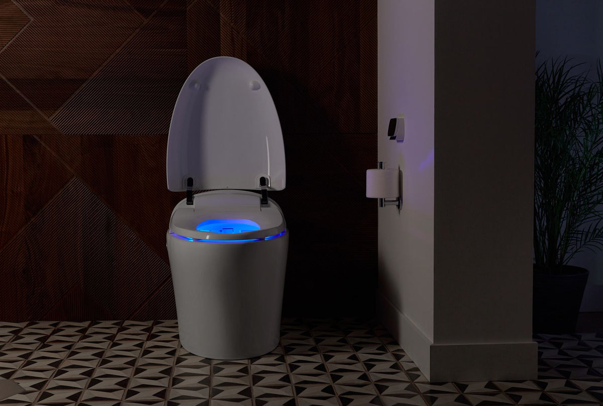 KOHLER K-77780-0 Karing One-Piece Elongated Smart Toilet, 1.08 Gpf - White
