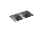 KOHLER K-RH20909-NA Lyric 32" Undermount Double-Bowl Kitchen Sink - Stainless Steel