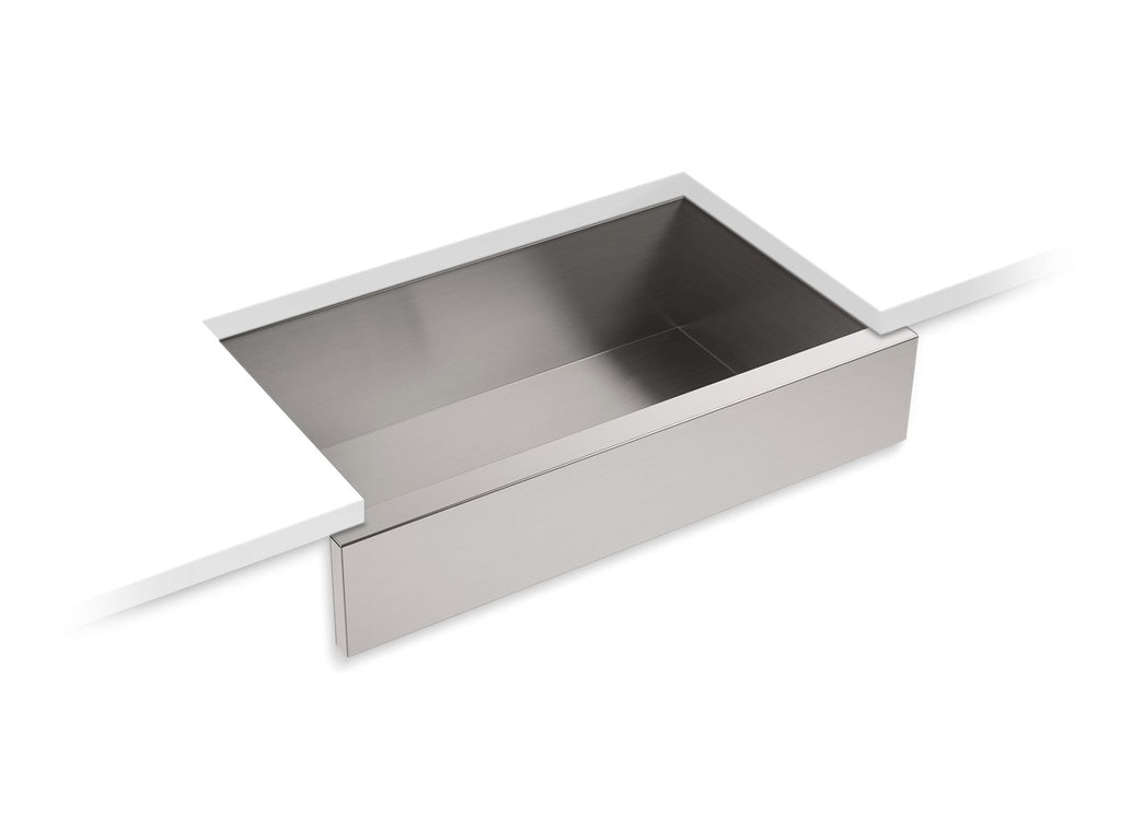 KOHLER K-RH20910-NA Lyric 34" Undermount Single-Bowl Farmhouse Kitchen Sink - Stainless Steel