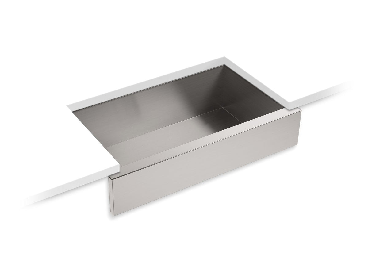 KOHLER K-RH20910-NA Lyric 34" Undermount Single-Bowl Farmhouse Kitchen Sink - Stainless Steel