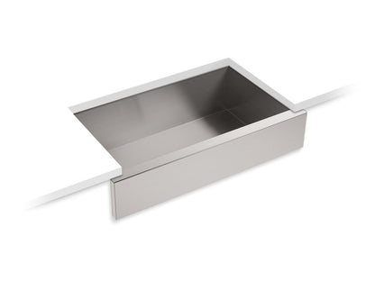 KOHLER K-RH20910-NA Lyric 34" undermount single-bowl farmhouse kitchen sink - Stainless Steel