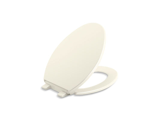 KOHLER K-20110-96 Brevia Quiet-Close Elongated Toilet Seat In Biscuit