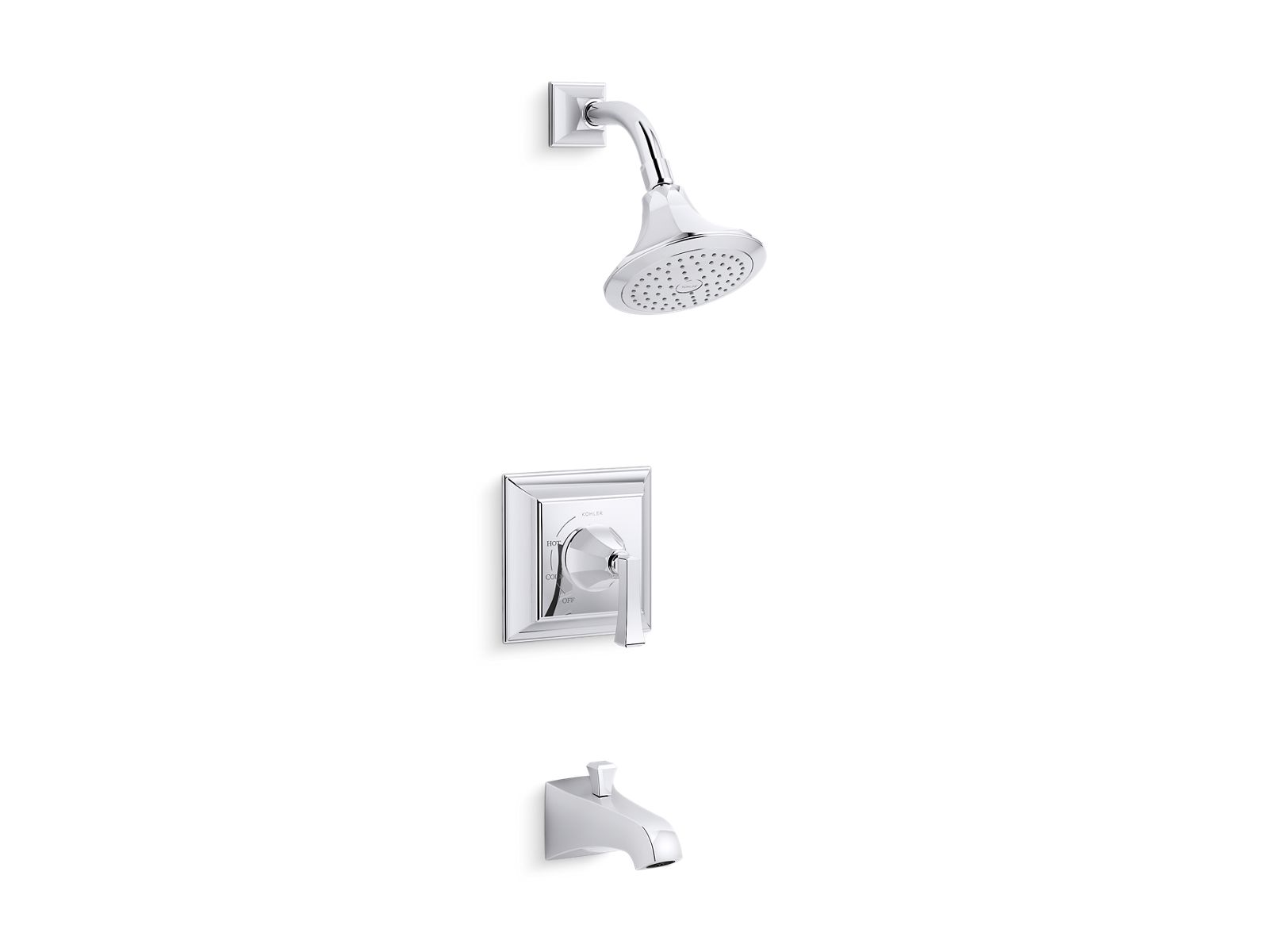 KOHLER K-TS461-4V-BV Memoirs Stately Rite-Temp Bath And Shower Trim Kit, 2.5 Gpm - Vibrant Brushed Bronze
