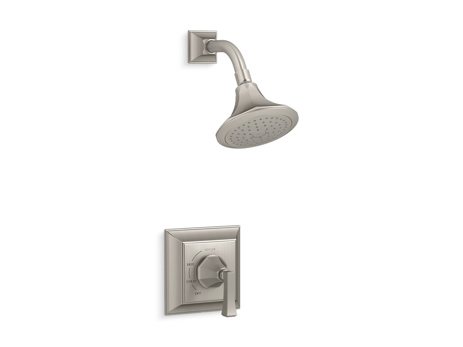 KOHLER K-TS462-4V-BN Memoirs Stately Rite-Temp Shower Trim Kit, 2.5 Gpm - Vibrant Brushed Nickel
