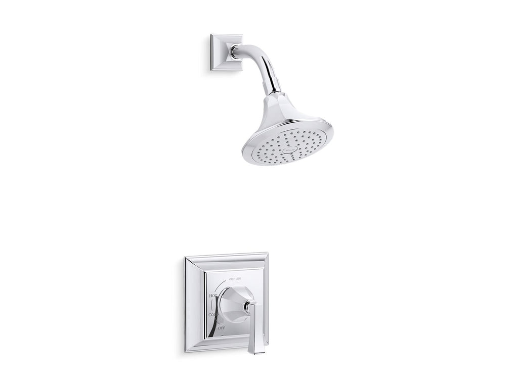 KOHLER K-TS462-4V-CP Memoirs Stately Rite-Temp Shower Trim Kit, 2.5 Gpm - Polished Chrome