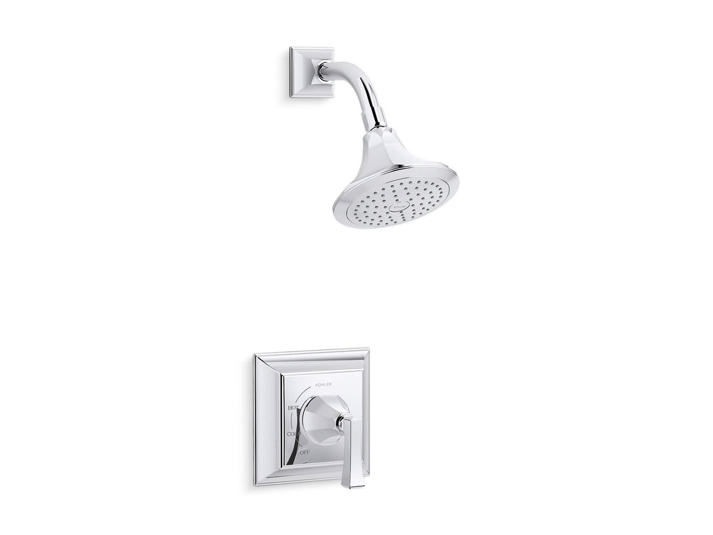 KOHLER K-TS462-4V-CP Memoirs Stately Rite-Temp shower trim kit, 2.5 gpm - Polished Chrome