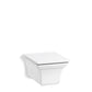 KOHLER K-6918-0 Memoirs Wall-Hung Compact Elongated Toilet, Dual-Flush In White