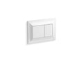 KOHLER K-77271-0 Memoirs Flush Actuator Plate For 2" X 4" In-Wall Tank And Carrier System In White