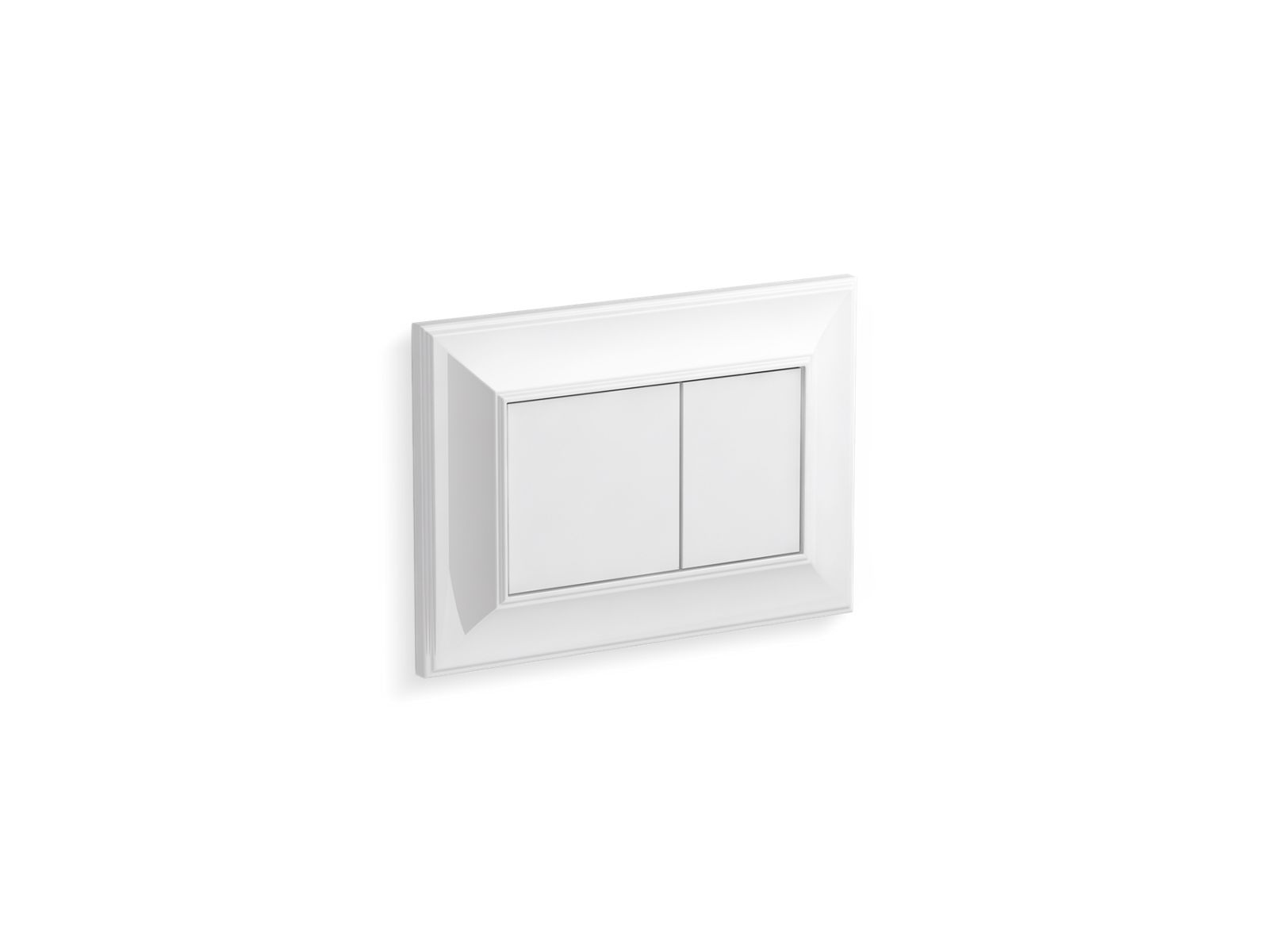 KOHLER K-77271-0 Memoirs Flush Actuator Plate For 2" X 4" In-Wall Tank And Carrier System In White