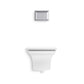 KOHLER K-6918-0 Memoirs Wall-Hung Compact Elongated Toilet, Dual-Flush In White