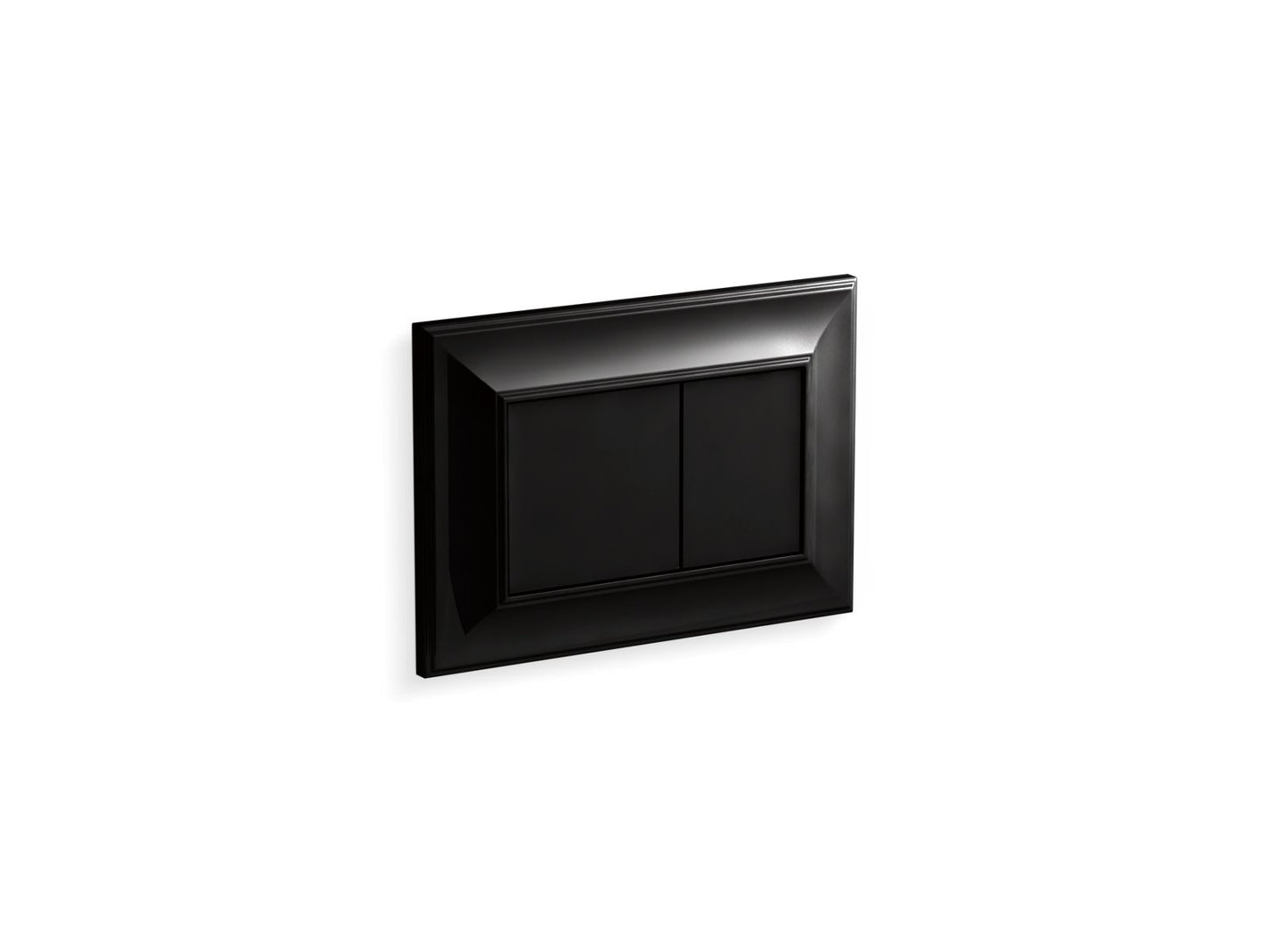 KOHLER K-77271-7 Memoirs Flush Actuator Plate For 2" X 4" In-Wall Tank And Carrier System In Black Black