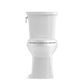 KOHLER K-3814-0 Corbelle Two-Piece Elongated Toilet With Skirted Trapway, 1.28 Gpf In White