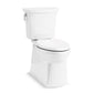 KOHLER K-5709-0 Corbelle Continuousclean Xt Two-Piece Elongated Toilet With Skirted Trapway, 1.28 Gpf In White