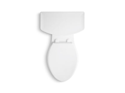 KOHLER K-3814-95 Corbelle Two-piece elongated toilet with skirted trapway, 1.28 gpf - Ice Grey