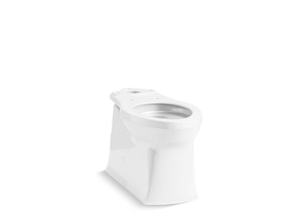 KOHLER K-4144-0 Corbelle Elongated Toilet Bowl With Skirted Trapway - White