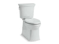 KOHLER K-3814-95 Corbelle Two-Piece Elongated Toilet With Skirted Trapway, 1.28 Gpf - Ice Grey