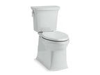 KOHLER K-3814-95 Corbelle Two-Piece Elongated Toilet With Skirted Trapway, 1.28 Gpf - Ice Grey