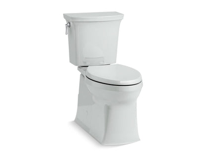 KOHLER K-3814-95 Corbelle Two-piece elongated toilet with skirted trapway, 1.28 gpf - Ice Grey