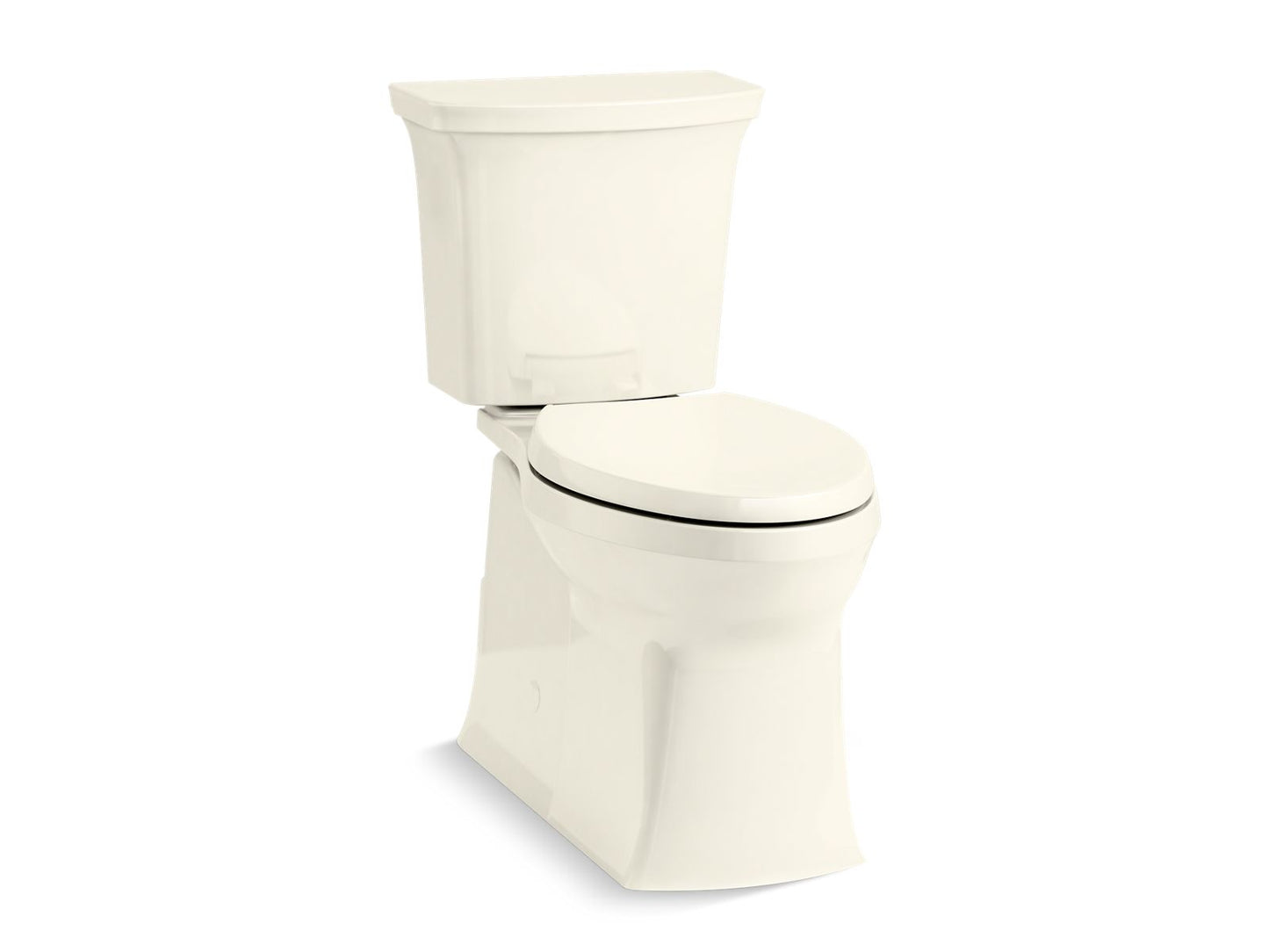 KOHLER K-33813-RA-96 Corbelle Tall Two-Piece Elongated Toilet With Skirted Trapway, 1.28 Gpf In Biscuit