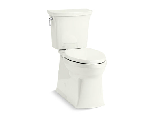 KOHLER K-3814-NY Corbelle Two-Piece Elongated Toilet With Skirted Trapway, 1.28 Gpf In Dune