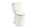 KOHLER K-3814-NY Corbelle Two-Piece Elongated Toilet With Skirted Trapway, 1.28 Gpf - Dune