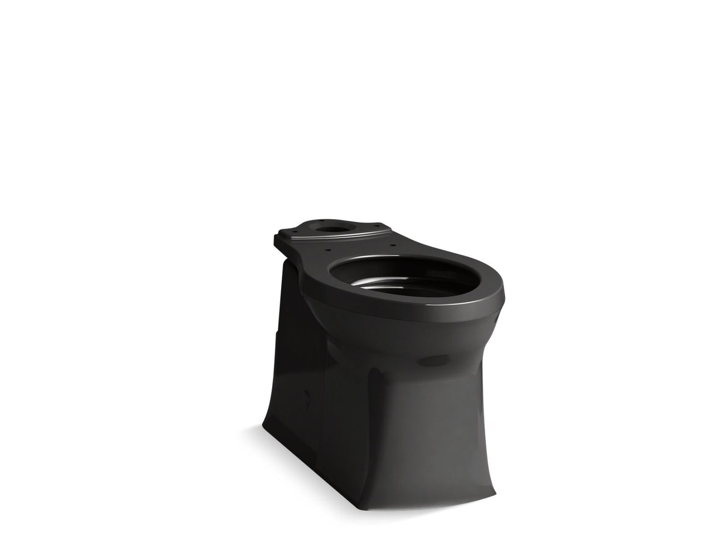 KOHLER K-4144-7 Corbelle Elongated Toilet Bowl With Skirted Trapway In Black Black