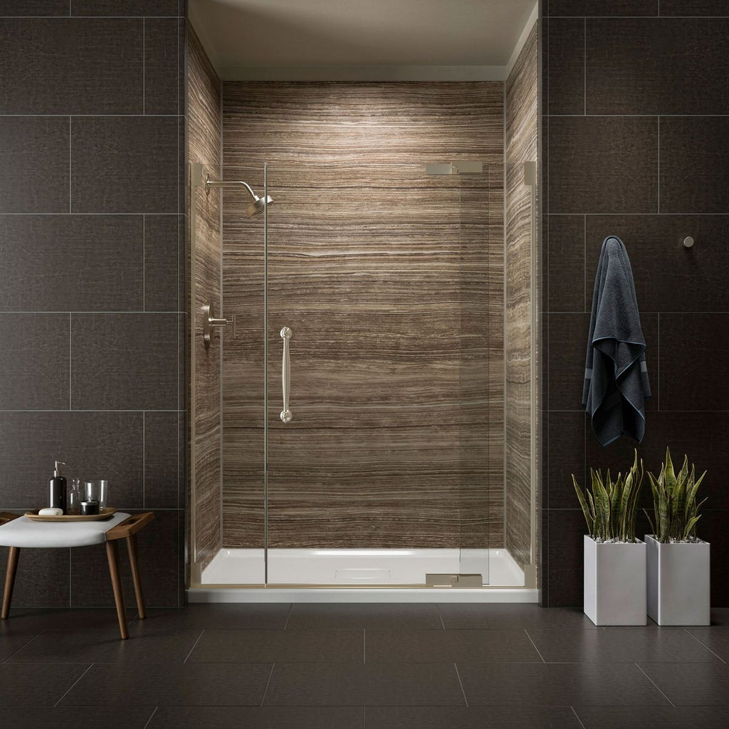 KOHLER K-9479-NY Archer 60" X 36" Alcove Shower Base, Center Drain - Dune