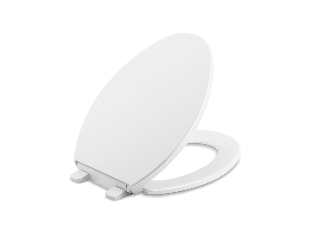 KOHLER K-20110-96 Brevia Quiet-Close Elongated Toilet Seat - Biscuit