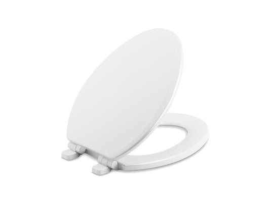 KOHLER K-20454-0 Ridgewood Quiet-Close Elongated Toilet Seat In White