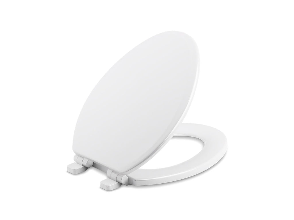 KOHLER K-20454-96 Ridgewood Quiet-Close Elongated Toilet Seat - Biscuit